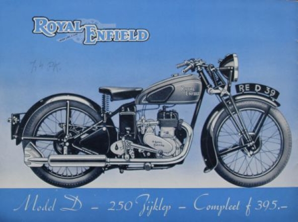 Royal Enfield Modelprogram 1939 Motorbikebrochure (7087)